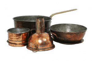 Antique Patina Copper Bowls
